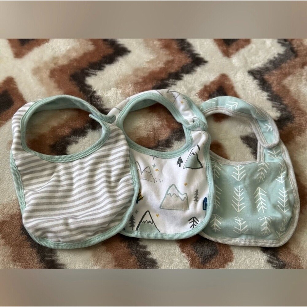 Cloud Island, Adventure Theme, Baby Bibs, 3-Piece Set
